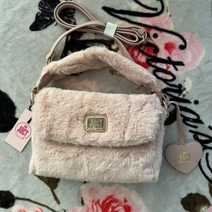 Juicy Couture Pink Crossbody Bag with Quilted Design